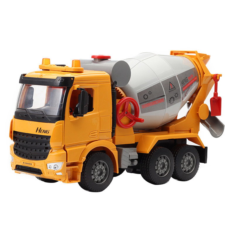 大号工程车混泥土搅拌车惯性声光水泥搅拌车仿真模型儿童玩具男孩