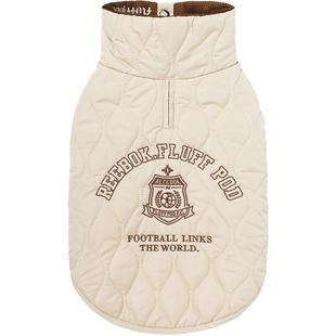 Reebok x fluff pod联名宠物狗狗保暖翻领棉服腊肠中小型犬防寒服