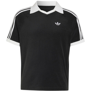 adidas阿迪达斯三叶草男子休闲风撞色运动V领短袖POLO衫KW7397