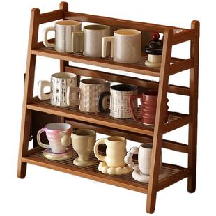 桌面杯架置物架餐桌台面杯架子茶杯水杯咖啡杯茶具收纳桌上放杯子