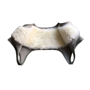 羊毛护肩皮毛一体加厚防寒保暖睡觉肩周背心坎肩男女士中老年冬季