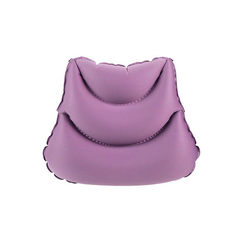 按压充气腰垫长途旅行飞机充气枕头便携腰枕睡觉护腰枕靠枕腰靠垫