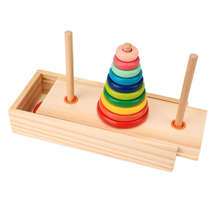 汉诺塔10层8层小学生奇特益智玩具儿童思维训练八比赛专用罗汉塔