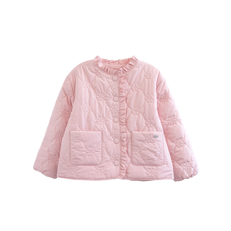 ILOVEJ童装花朵绗缝可爱轻盈棉服