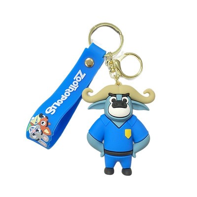 新款疯狂动物城公仔钥匙扣