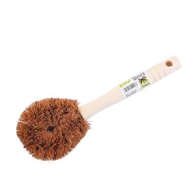 3个装 椰棕木柄刷硬毛去污洗锅碗清洗不沾油 厨房用刷子清洁碗刷