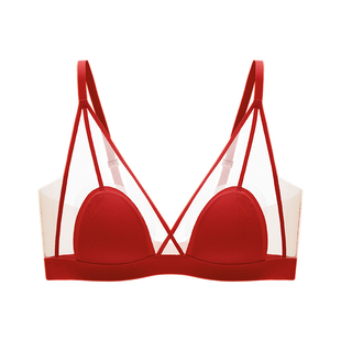 【中女时代】伊维斯红色内衣本命年无钢圈文胸结婚内衣新年套装
