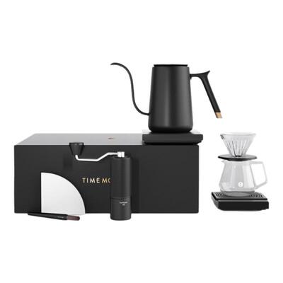 泰摩进阶型家用手冲咖啡套装礼盒 温控手冲壶 栗子C3磨豆机电子秤