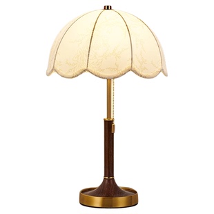 卧室床头柜台灯轻奢高级感美式复古侘寂风民宿酒店装饰灯具