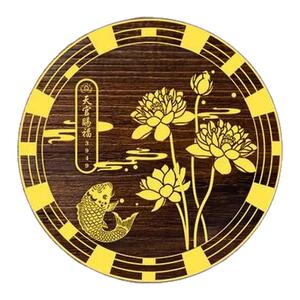 【老师推荐】好运莲莲贴荷花贴厕所卫生间厨房烫金贴莲花锦鲤手机