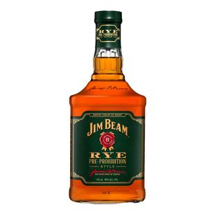 进口洋酒Jim Beam RYE Whiskey美国占边金宾黑麦波本威士忌酒