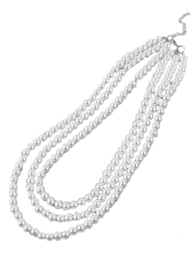 搭配旗袍珍珠项链女士中长款