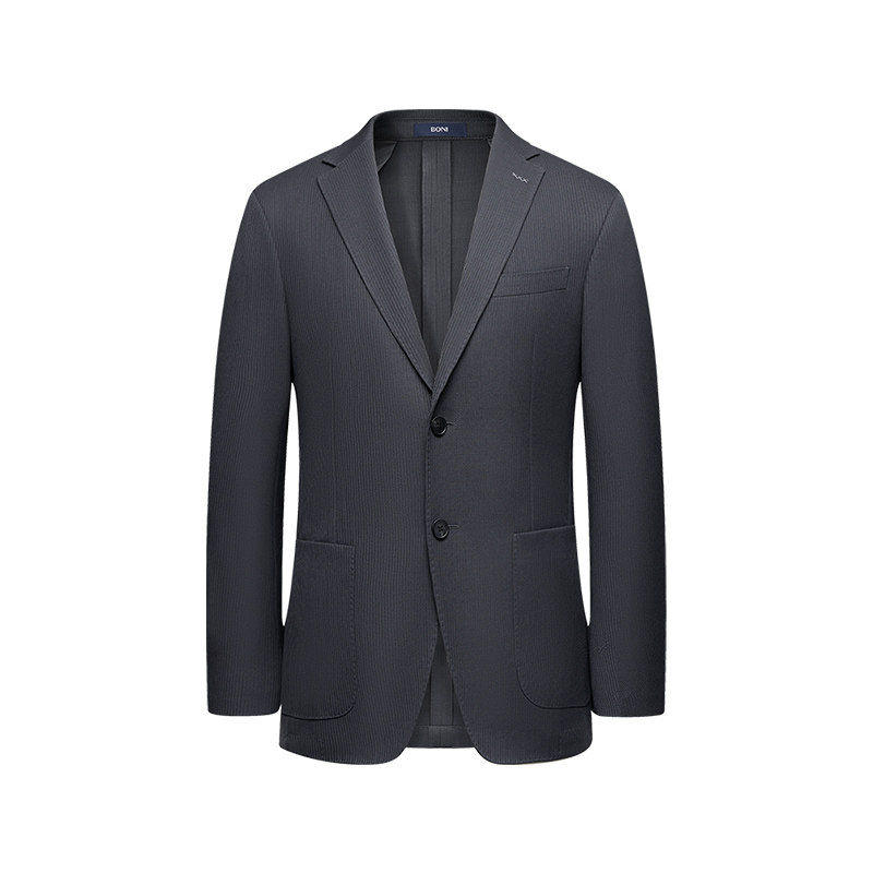 BONI/堡尼春夏新品西服便装商务休闲西装羊毛修身西裤男QS682101B
