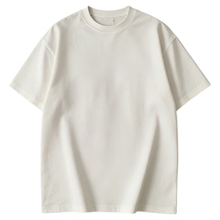 INKNOTS美式简约基础纯色260g短袖T恤男女休闲百搭cleanfit上衣潮