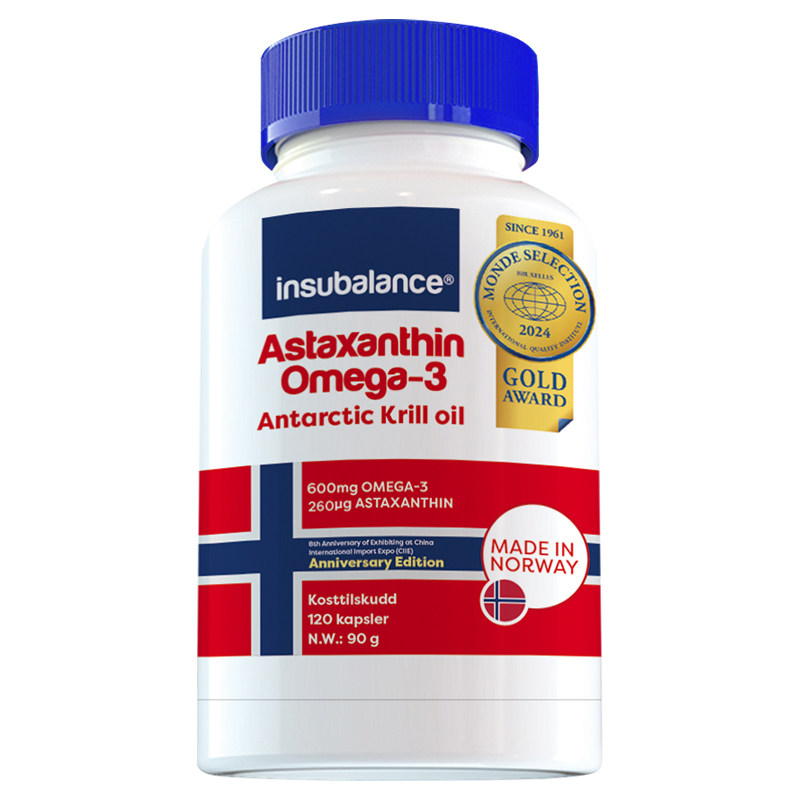 insubalance挪威进口南极磷虾油深海鱼油omega3卵磷脂虾青素120粒
