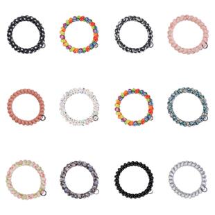 高级韩版电话线发圈发绳女无痕电话绳TT圈舒适弹力高马尾秋冬新款