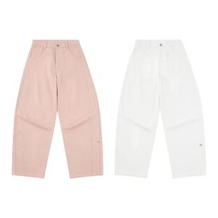 TreesBasic垂感柔软舒适斜纹布破片分割弯刀裤(女款)