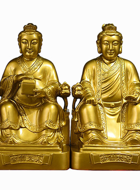 老神仙全铜常三太爷常三太奶摆件