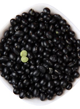 500g东北青仁绿心小黑豆农家