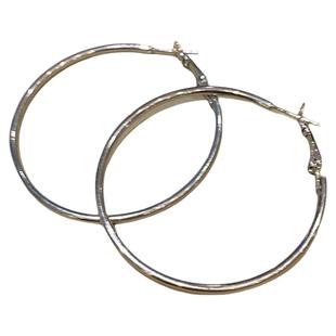 复古大圆圈耳环女新款高级感轻奢夸张素圈耳饰气质无耳洞耳圈耳夹