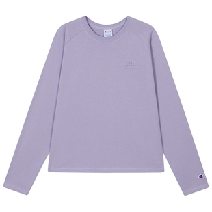 Champion冠军长袖T恤女2026春季新款插肩袖都市格调风基础打底衫