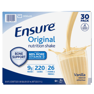 美国进口雅培安素Ensure成人蛋白质营养液体水奶237ml*30瓶香草味