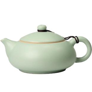 天青汝窑茶壶｜高档正品开片仿宋汝瓷小壶复古手抓壶陶瓷功夫茶具