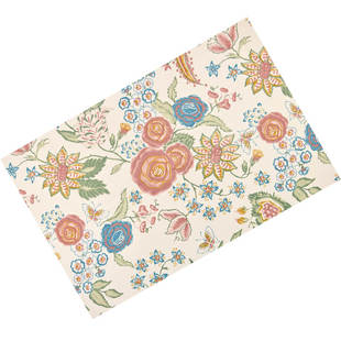 新款森系莫奈花园纯棉复古桌布茶几餐桌高级感氛围感长正方形桌面