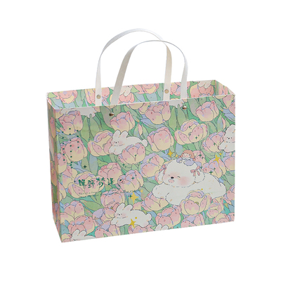 鲜花手提袋ins风生日礼物