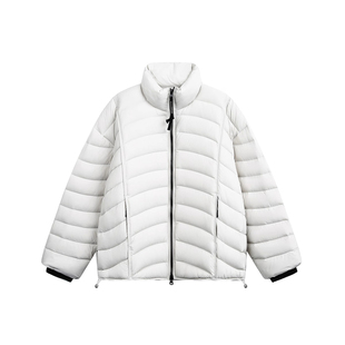 大码美式复古排骨战神轻便羽绒服男冬季白鸭绒立领保暖廓形面包服