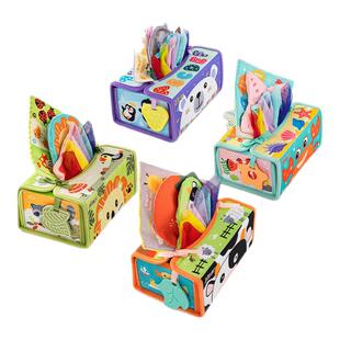 jollybaby婴儿抽纸玩具0一1岁益智早教纸巾盒6个月以上宝宝抽抽乐