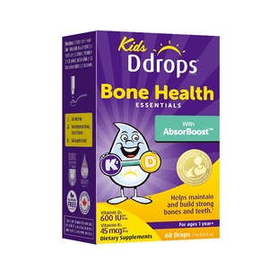 Ddrops滴卓思儿童维生素D3+K2滴剂D3一岁以上宝宝补钙维D婴幼儿d3