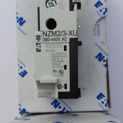 议价伊顿穆勒NZM2/3-XU24AC110-130AC,208-240AC,380-440AC欠压脱