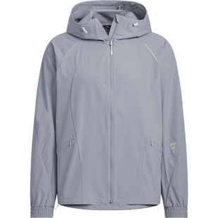 Adidas/阿迪达斯正品2025夏季款男士休闲宽松梭织连帽外套KC6065