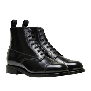 英国sanders固特异手工皮鞋马丁靴男英伦风真皮复古工装短靴子