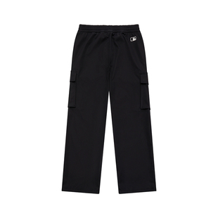 清仓 MLB FW23美式复古工装束脚阔腿裤松紧高腰工装裤女款