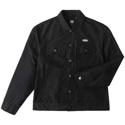 Lee翻领男尼龙长袖骑士夹克外套