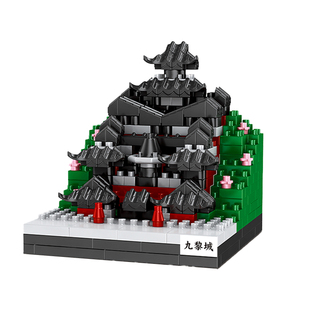 儿童益智拼装重庆地标建筑街景积木微颗粒解放碑玩具男孩拼图礼物