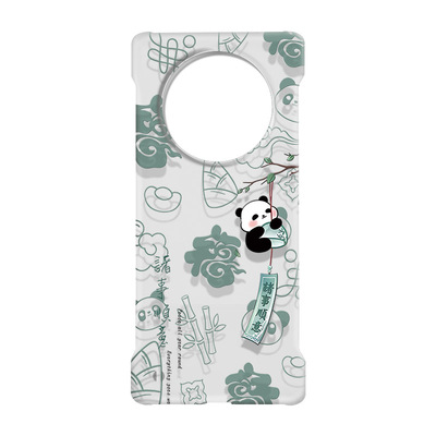 适用华为mate70硬壳透明无边框