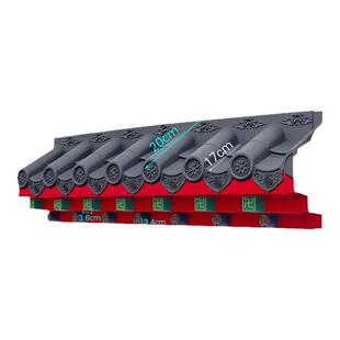 小号特厚免架子瓦树脂中式仿古塑料雨搭新中式一体瓦屋檐装饰