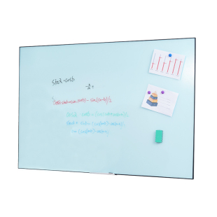 磁性钢化玻璃白板铝框办公室会议黑板儿童家用挂壁挂墙式教学用记事板留言板可定制写字板哑光可投影书写两用