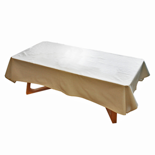 简约北欧ins风白色桌布拍照背景野餐布茶几防尘盖布纯色棉麻布艺