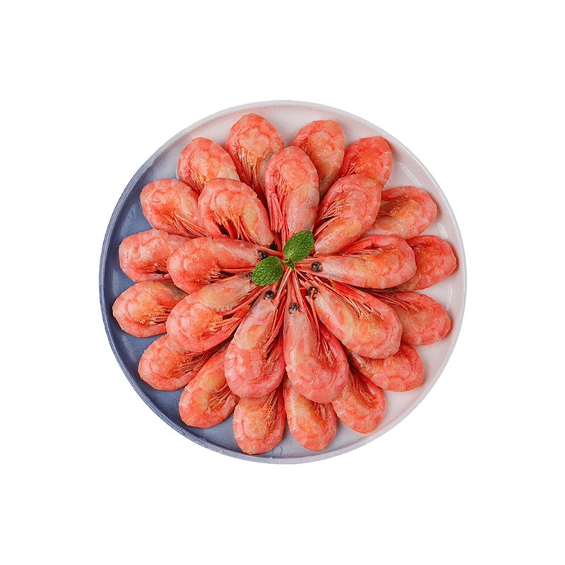 北极甜虾腹籽新鲜400g/袋鲜活速冻冰虾特大虾加拿大进口熟冻即食