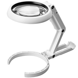 台式放大镜维修用带灯高清正品老人阅读篆刻用立式30倍模型工作台