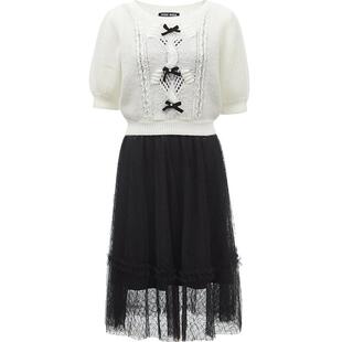 Vero Moda奥莱连衣裙子秋冬新款甜美针织衫吊带裙两件套装女百搭