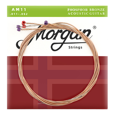 摩根吉他琴弦民谣电吉覆膜防锈