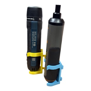 适用宜家斯考迪斯圆孔洞洞板配件威克士WX242电动螺丝刀收纳挂件