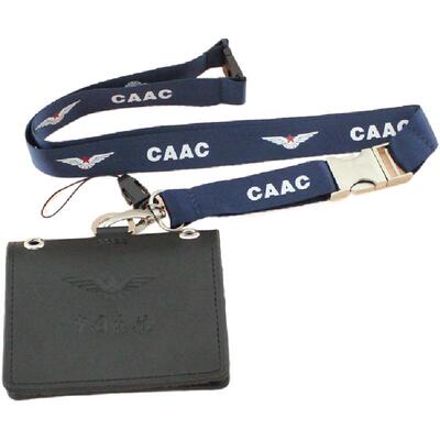 中国民航caac宽版单扣挂绳金属