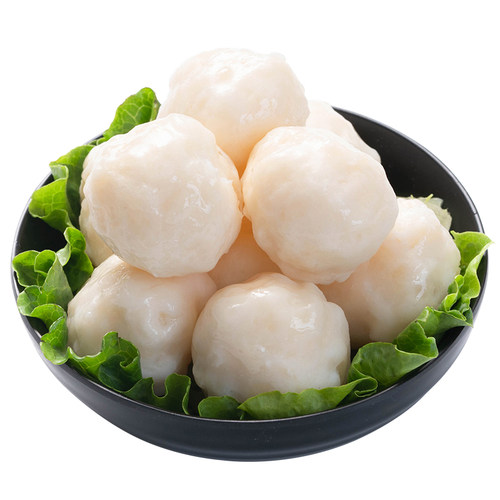潮汕手打墨鱼丸 汕头手工墨鱼饼墨斗丸 花枝丸火锅食材半成品配菜