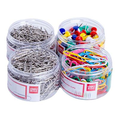 【三筒装】得力办公加厚回形针